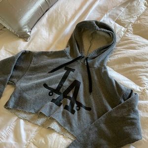 LA cropped hoodie OBO